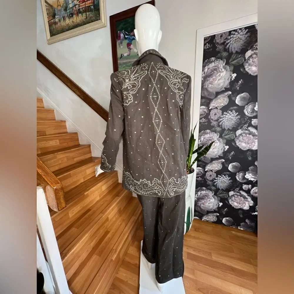 Free People Embellished Suit Set/ size 2